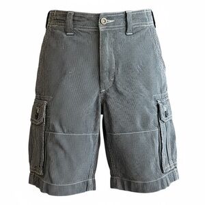 Hollister Cargo Shorts Men’s Size 31 Blue Pinstripe 100% Cotton